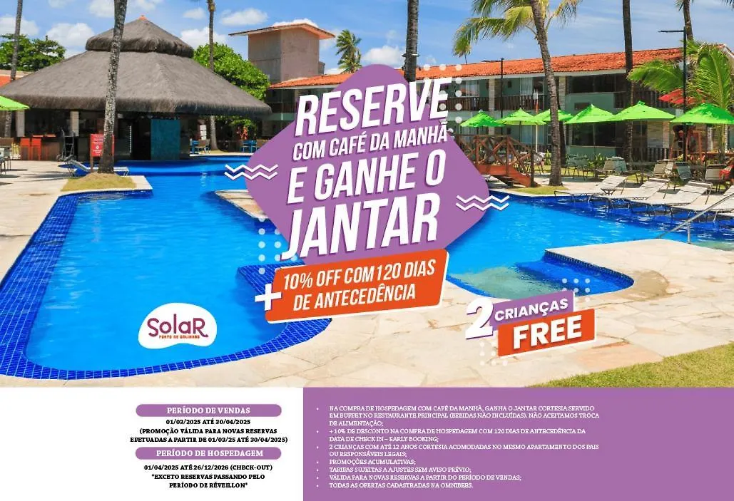 Hotel Solar Porto De Galinhas 4*,  Brazil